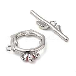 Brass Toggle Clasps&nbsp;KK-C028-16P