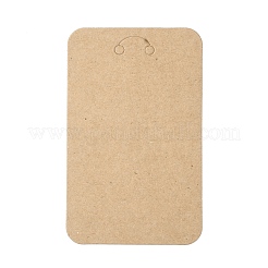 100Pcs Rectangle Paper Keychain Display Cards&nbsp;CDIS-WH0020-20A