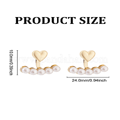 1 Pair Plastic Imitation Pearl Stud Earrings&nbsp;EJEW-LP0007-065