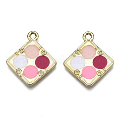 Rack Plating Alloy Enamel Pendants&nbsp;ENAM-T011-124