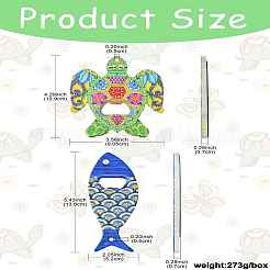 4Pcs 4 Styles Melamine Bottle Opener Fridge Magnet&nbsp;AJEW-CJ0001-54