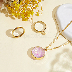 2Pcs 304 Stainless Stee Locket Pendants&nbsp;STAS-HY0002-24G