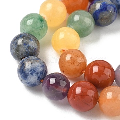 Chakra Natural Mixed Gemstone Beads Strands&nbsp;G-P574-A03-8mm