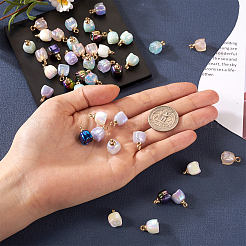 42Pcs 7 Style Electroplate Acrylic Pendants&nbsp;MACR-TA0001-26