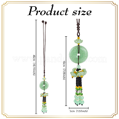 Glass Pendant Decorations&nbsp;HJEW-WH0063-083A