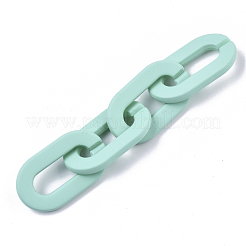 Opaque Spray Painted Acrylic Linking Rings&nbsp;X-OACR-N009-002A-A04