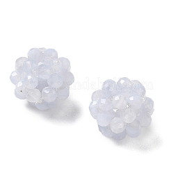 Natural Blue Lace Agate Woven Beads&nbsp;GG-CBA2E9C-F17-01