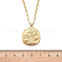 304 Stainless Steel Constellation Pendant Necklaces&nbsp;LS-NJEW-K392-01G-07