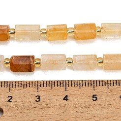 Natural Yellow Hematoid Quartz/Golden Healer Quartz Beads Strands&nbsp;GG-CBA5B6F-E03-01