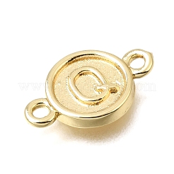 26Pcs 26 Styles Brass Disc with Initial Links Connector Charms&nbsp;KK-E802-36G
