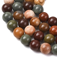 Natural Gobi Agate Mongolia Colorful Jade Beads Strands&nbsp;GG-CBA3173-A01-10mm
