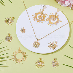 12Pcs 4 Styles Brass Pendants&nbsp;KK-AR0004-67