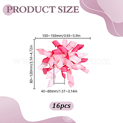 16Pcs Flower Polyester Ornament&nbsp;DIY-HY0003-34A