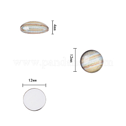 50Pcs Luminous Glass Cabochons&nbsp;sgGLAA-SZ0001-14E