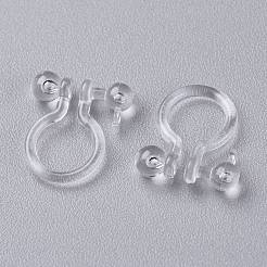 Plastic Clip-on Earring Findings&nbsp;KY-K012-05