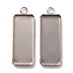 Non-Tarnish 304 Stainless Steel Pendant Cabochon Settings&nbsp;STAS-Z037-06P