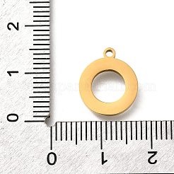 304 Stainless Steel Flat Round Pendants&nbsp;STAS-348-13A-G