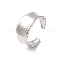 304 Stainless Steel Open Cuff Rings for Women&nbsp;RJEW-H261-05P