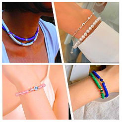 DIY Heishi Surfer Bracelet Making Kit&nbsp;DIY-CA0006-07