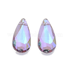 Electroplate Faceted Glass Pendants&nbsp;EGLA-N006-053