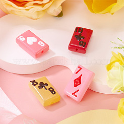 4Pcs Painted Glass Beads Enamel Beads&nbsp;LAMP-TA0001-97