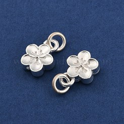 Fine Silver Charms with Jump Rings&nbsp;STER-P069-01B-S
