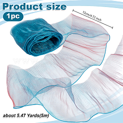 5M Ruffled Polyester Ribbons&nbsp;SRIB-OC0001-10B