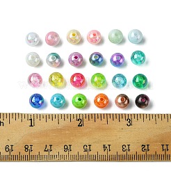 DIY 600Pcs 24 Styles Round Acrylic & Plastic Beads Jewelry Making Findings Kit&nbsp;DIY-FS0005-63