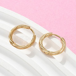 304 Stainless Steel Twist Hoop Earrings for Women&nbsp;EJEW-A130-02A-G