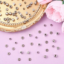 100Pcs 4 Style 304 Stainless Steel Spacer Beads&nbsp;STAS-YW0002-81