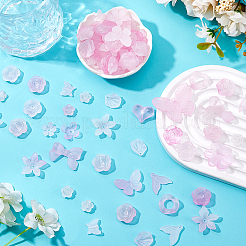 10Sets 200G Transparent Acrylic Frosted Beads&nbsp;FACR-HS0001-02A