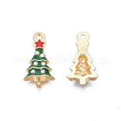 Rack Plating Alloy Enamel Pendants&nbsp;ENAM-N055-136A