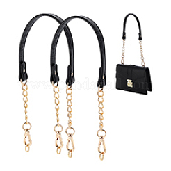PU Leather & Metal Bag Handles&nbsp;PURS-WH0816-001B