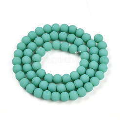 Opaque Glass Beads Strands&nbsp;X-GLAA-T032-P6mm-MD12