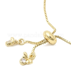 1MM Brass Box Chain Slider Bracelet Making&nbsp;MAK-K024-11G