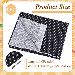 1M Polka Dot Pattern Cotton Fabric&nbsp;DIY-CY0003-52B
