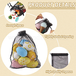 60Pcs 6 Styles Organza Bags Jewellery Storage Pouches Wedding Favour Party Mesh Drawstring Gift&nbsp;OP-TA0001-06