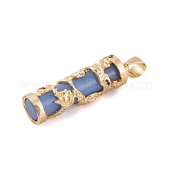 Synthetic Luminous Stone Column Pendants&nbsp;FIND-C058-01G-02