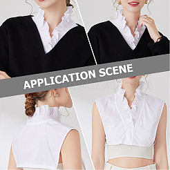 Detachable Cotton Shirt Women False Collar&nbsp;AJEW-WH20054-051