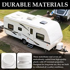 Aluminum RV Roof Vent Cap Replacement Kit&nbsp;AJEW-WH0752-911