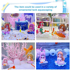 12Pcs 4 Styles Mermaid Resin Display Decorations&nbsp;DJEW-GA0001-45
