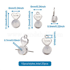 20Pcs 2 Styles Silicone Ear Nuts&nbsp;FIND-TA0001-47B