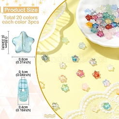60Pcs 20 Styles Mixed Styles Glass Beads&nbsp;GLAA-YW0003-78