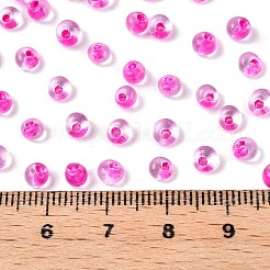 6/0 Inside Colours Transparent Glass Seed Beads&nbsp;SEED-T007-07I