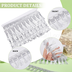 12M Filigree Polyester Lace Fringe Trim&nbsp;OCOR-WH0089-12B