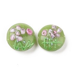 Handmade Bumpy Lampwork Beads Strands&nbsp;LAMP-K027-06I