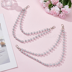 2Pcs Handmade Polymer Clay Rhinestone Bead Chains for Jeans Pants&nbsp;HJEW-DR00276