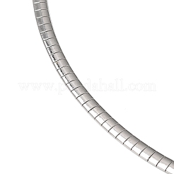 4MM 304 Stainless Steel Flat Snake Chain Necklaces&nbsp;MAK-Z004-07P