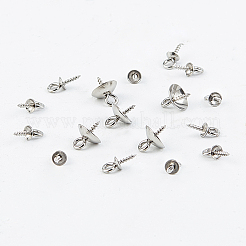 304 Stainless Steel Screw Eye Pin Peg Bails&nbsp;STAS-UN0002-14P