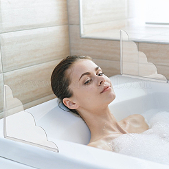 Acrylic Shower Water Guard&nbsp;AJEW-WH0077-136B